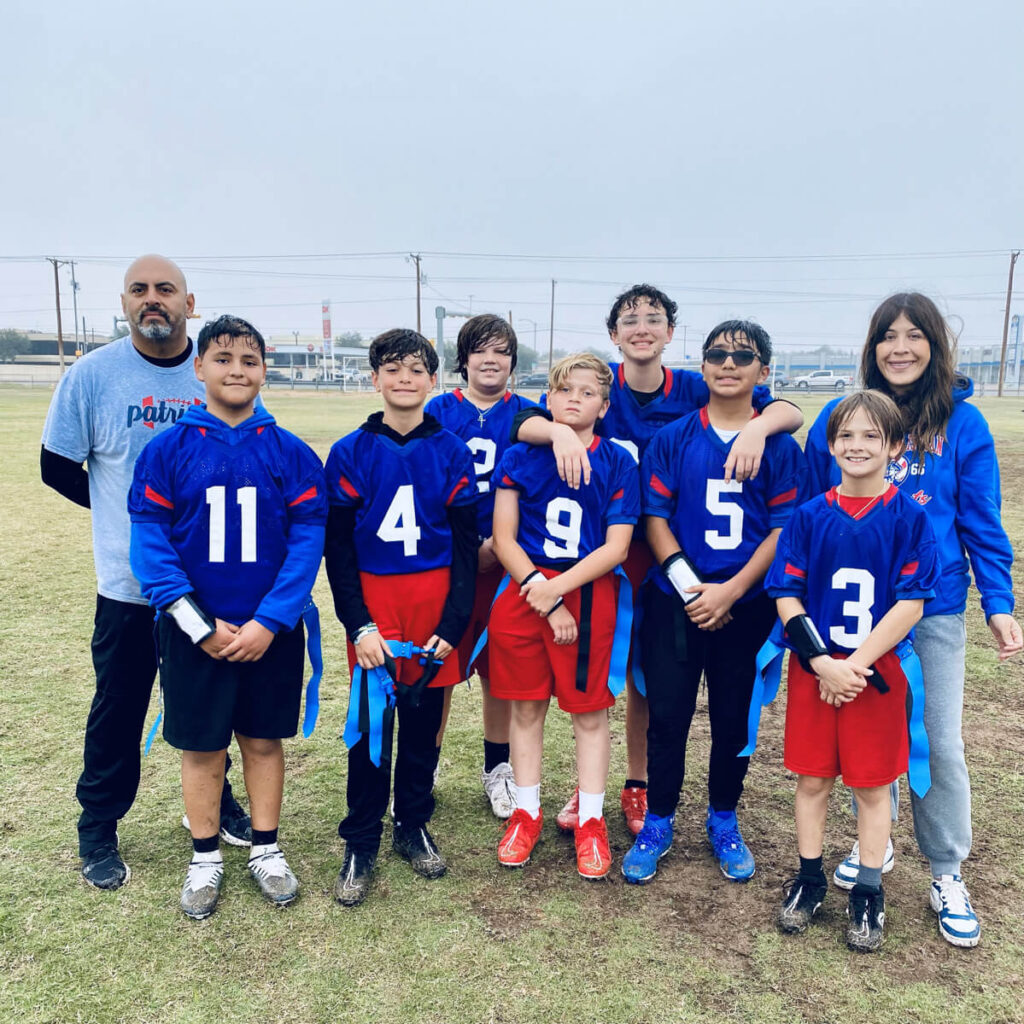 Students at a sporting event for Odessa Christian School in Odessa, TX